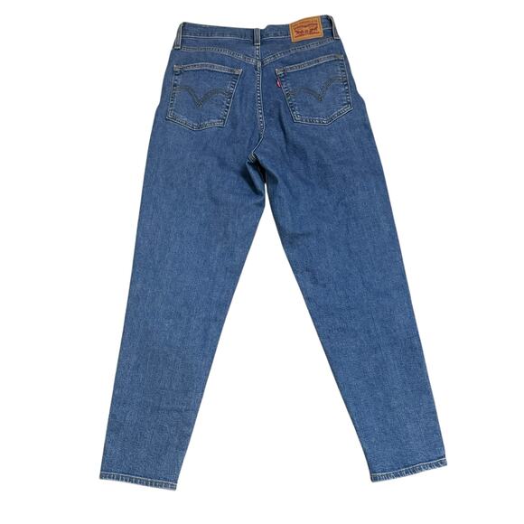 Levi's Size 27 High Waisted Taper Medium Wash Mom Jeans - Picture 4 of 7